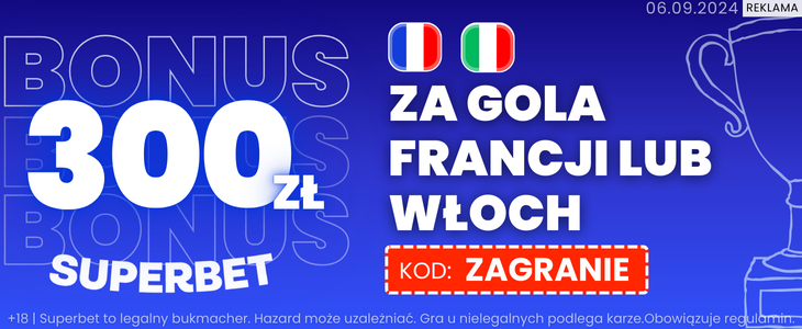 baner na Francja - Włochy 05.09