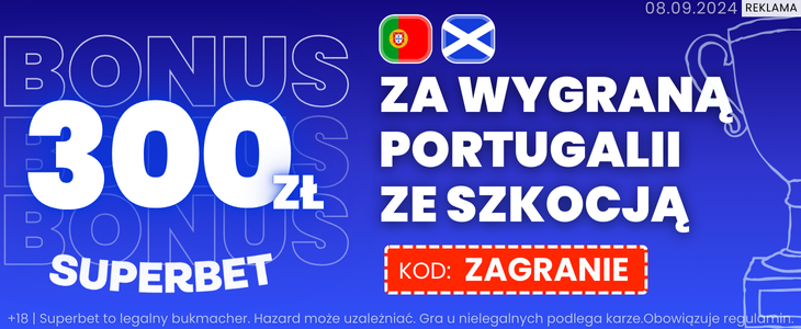 baner Superbet na Portugalia - Szkocja