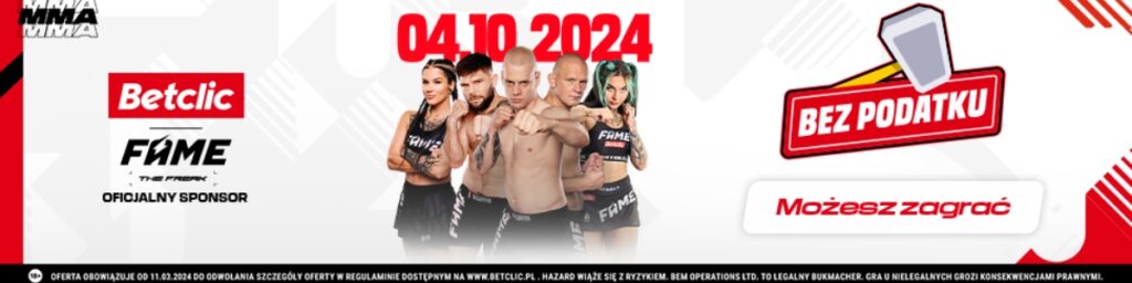 Baner Betclic na Fame MMA: The Freak