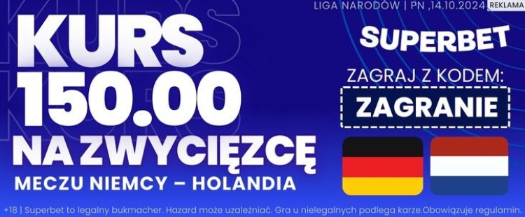 Superbet baner na Niemcy - Holandia