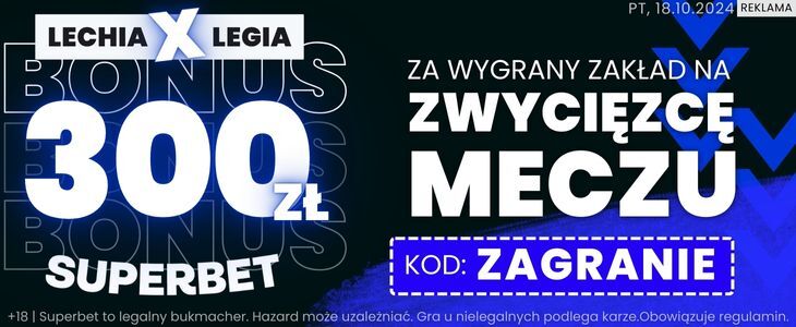 baner Superbet na Lechia - Legia