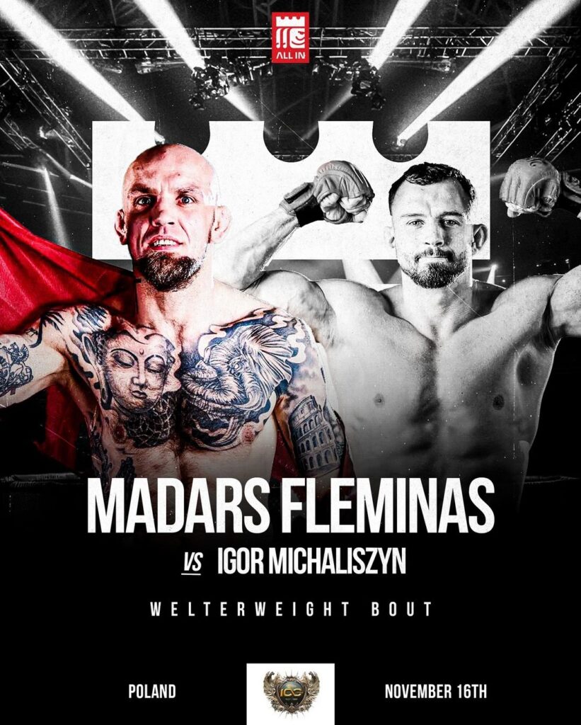 Madars Fleminas, Fleminas vs Michaliszyn, XTB KSW 100, KSW, Łotysz