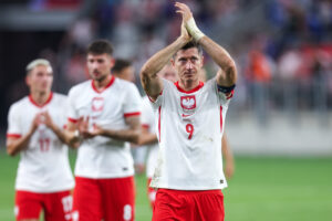 Robert Lewandowski i piłkarze Polski