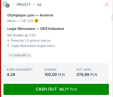 Propozycja kuponu w Superbet.