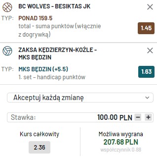 kupon koszykowka + siatkowka totalbet