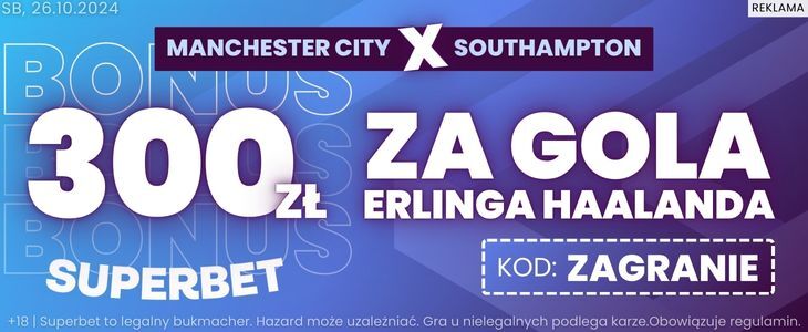 baner Superbet na City - Southampton