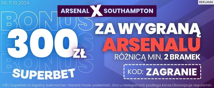 baner na Arsenal - Southampton