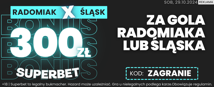 baner na Radomiak - Śląsk 29.10.