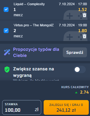 Zdjęcie na kupon esport 7.10.2024