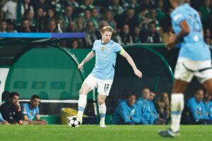 Kevin de Bruyne z piłką przy nodze