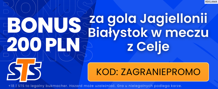 Celja - Jagiellonia STS 200 PLN bonus