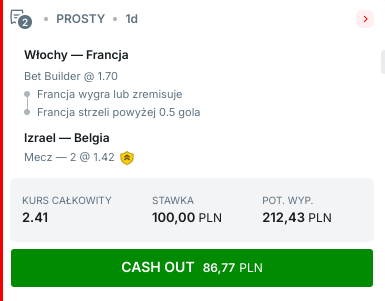 Propozycja kuponu w Superbet.