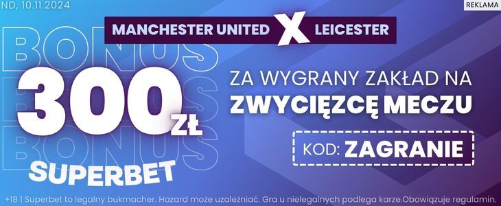 baner na United - Leicester