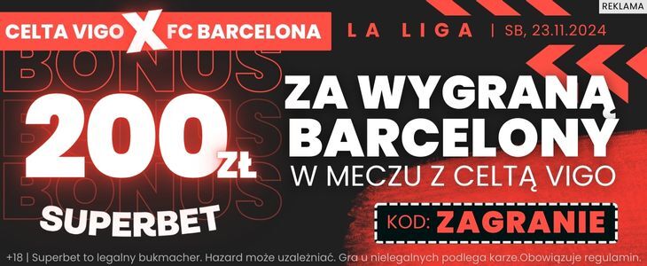 barcelona celta promocja superbet