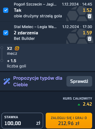 kupon sts ekstraklasa