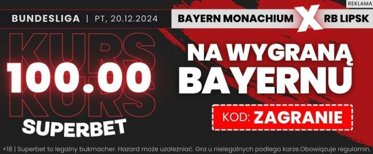 Superbet baner na Bayern - RB Lipsk