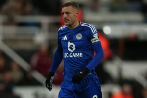 Jamie Vardy podczas spotkania z Newcastle