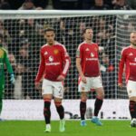 Piłkarze Manchesteru United po stracie gola