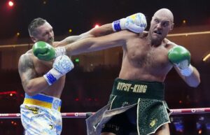 Usyk i Fury podczas pojedynku