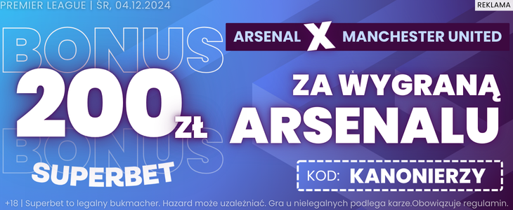 arsenal promocja superbet