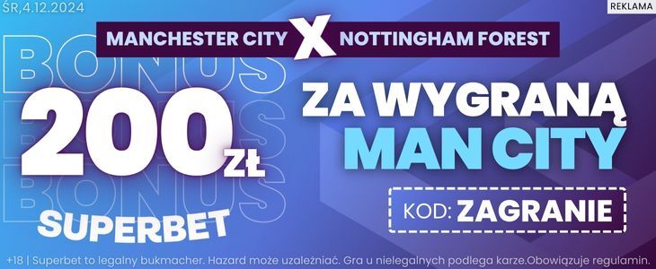 baner na Manchester City - Nottingham