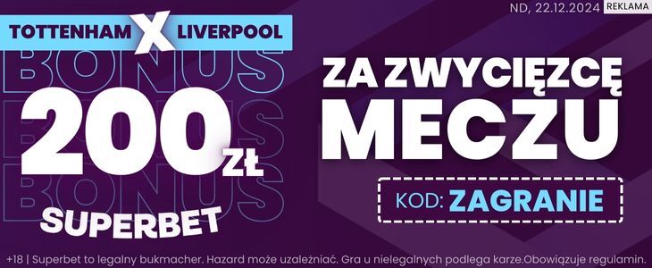 baner na Tottenham - Liverpool