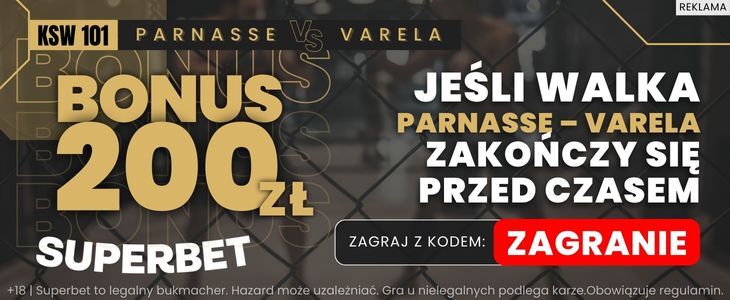 baner promo na Parnasse - Varela w Superbet