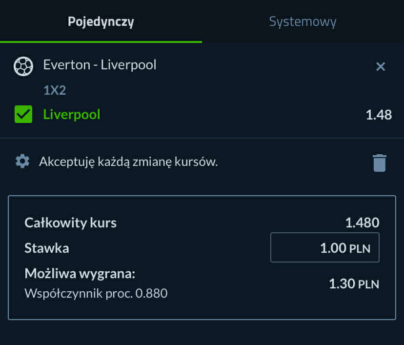 kupon na zasilacz Everton - Liverpool