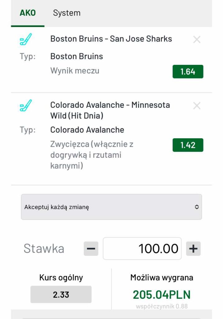 KUPON TOTALBET NHL