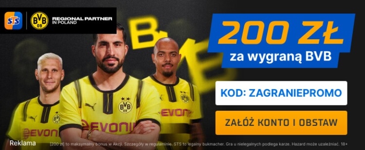 STS baner na wygraną BVB