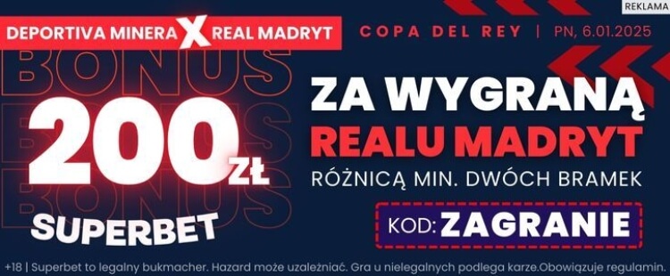 Superbet baner na Minera - Real Madryt