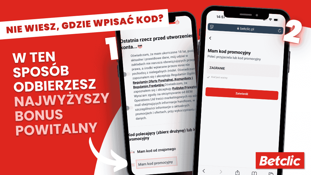 Gdzie wpisać kod promocyjny Betclic?