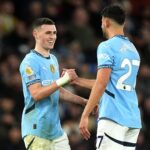 Phil Foden i Matheus Nunes po zdobyciu gola