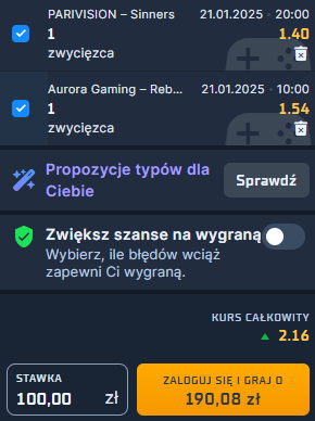 Zdjęcie na kupon esport 21.01.2025