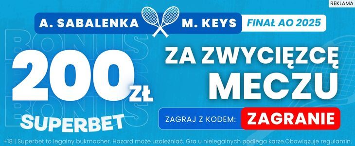 baner Superbet na finał AO