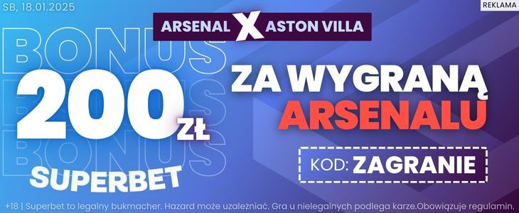 baner na Arsenal - Aston Villa