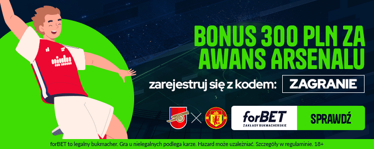 baner na Arsenal - Manchester United ForBET