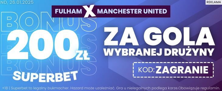 baner na Fulham - Manchester United