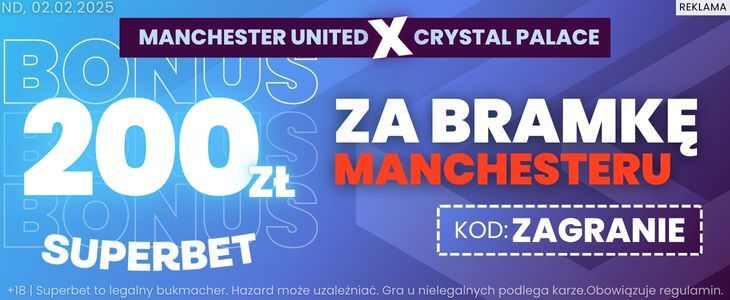 baner na Palace - Manchester United