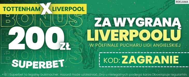 baner na Tottenham - Liverpool