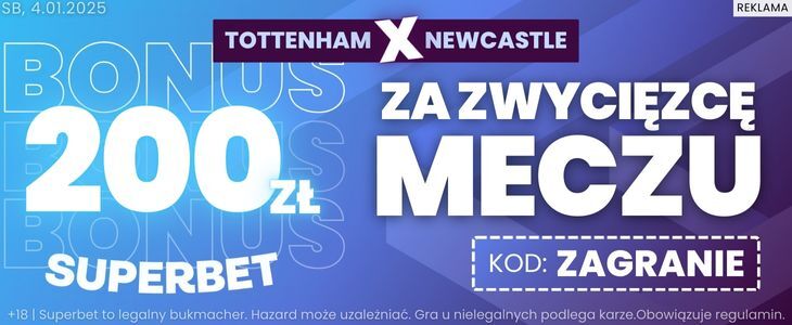 baner na Tottenham - Newcastle