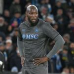 Romelu Lukaku podczas spotkania Napoli