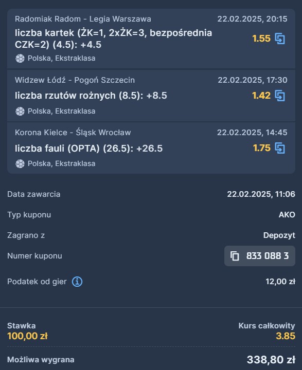 22.02. Ekstraklasa STS