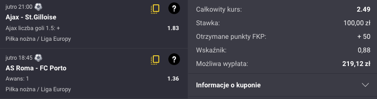 Propozycja kuponu w Fortunie