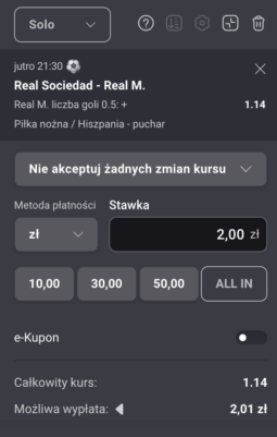 Kupn Fortuna na Real Sociedad - Real Madryt