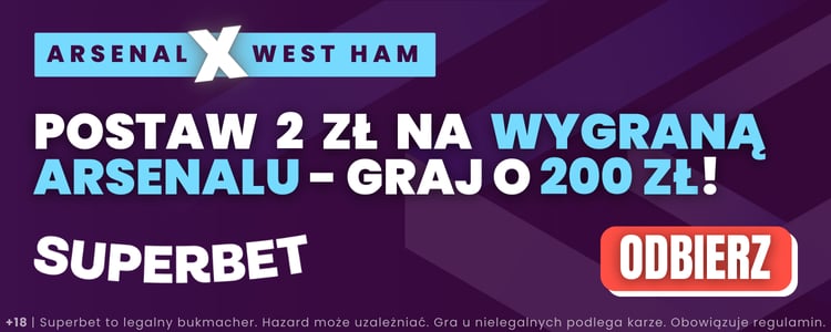 baner na Arsenal - West Ham