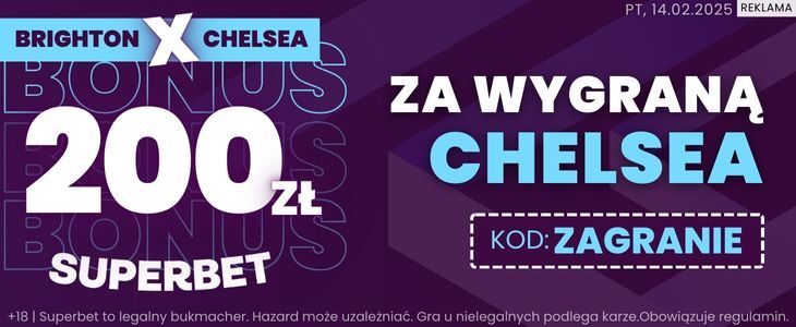 baner na Brighton - Chelsea w Superbet