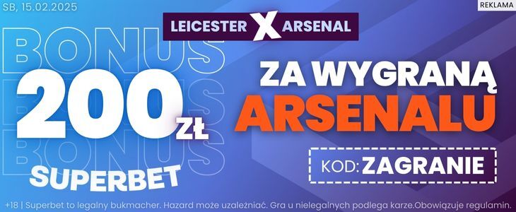 baner na Leicester - Arsenal