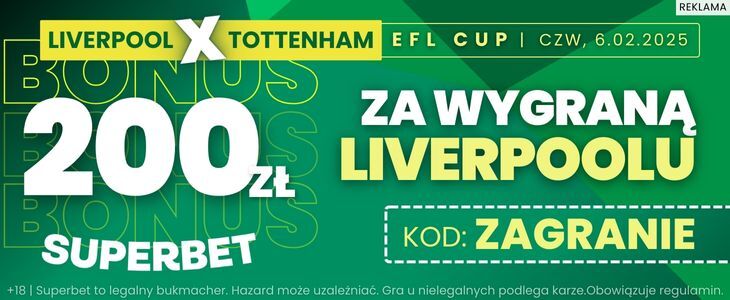 baner na Liverpool - Tottenham