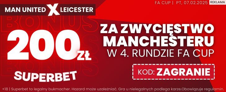 baner na Manchester United - Leicester